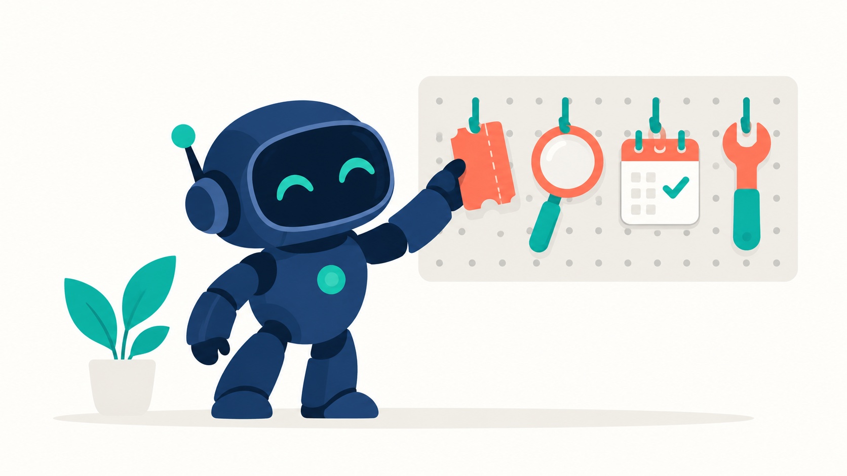 An AI agent in PHP choosing between three tools: order lookup, refund check and support ticket.