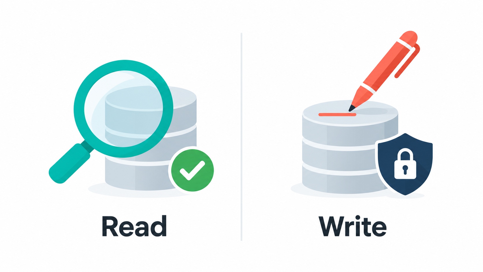 Read tools versus write tools in an AI agent: write tools need validation.