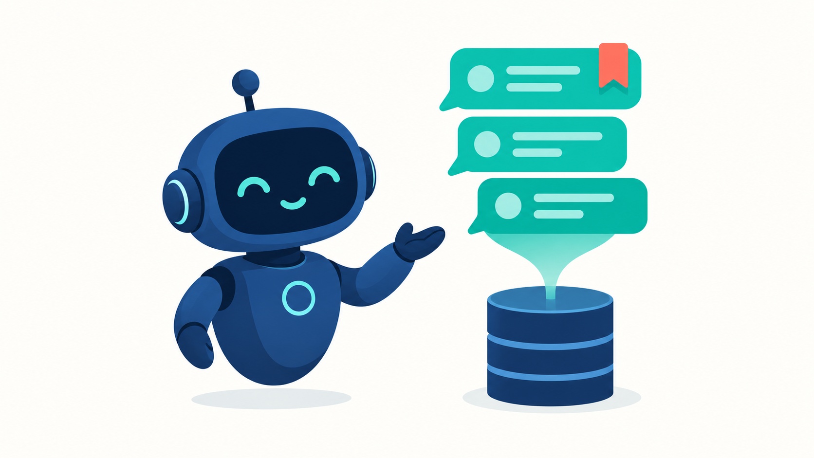 AI agent memory in PHP: chat history stored in a MySQL database.